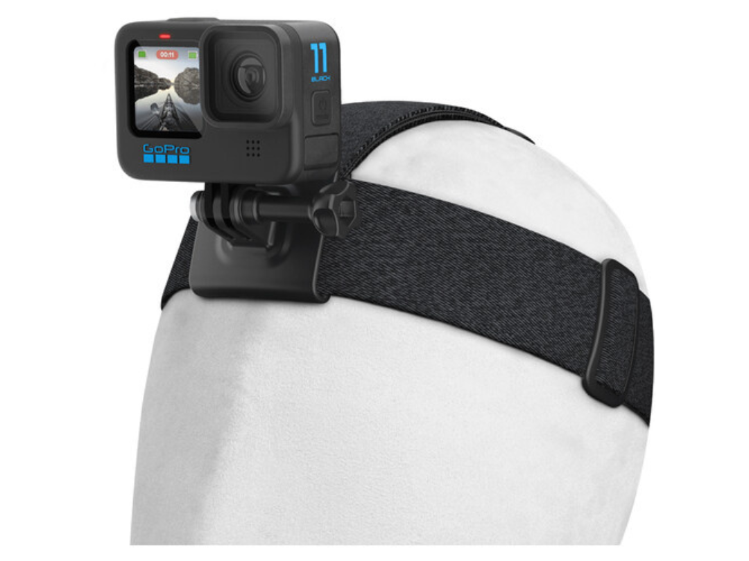 GoPro Adventure Kit 3.0 with Handler floating handgrip, a head strap, a clip, and carry case