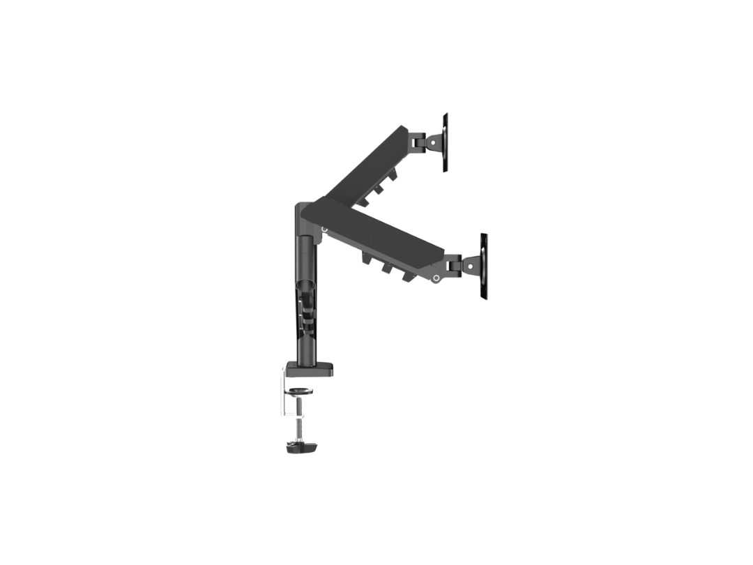 GAMEON GO-5550 Gas Mechanical Spring Dual Monitor Arm For Gaming And Office Use, 17