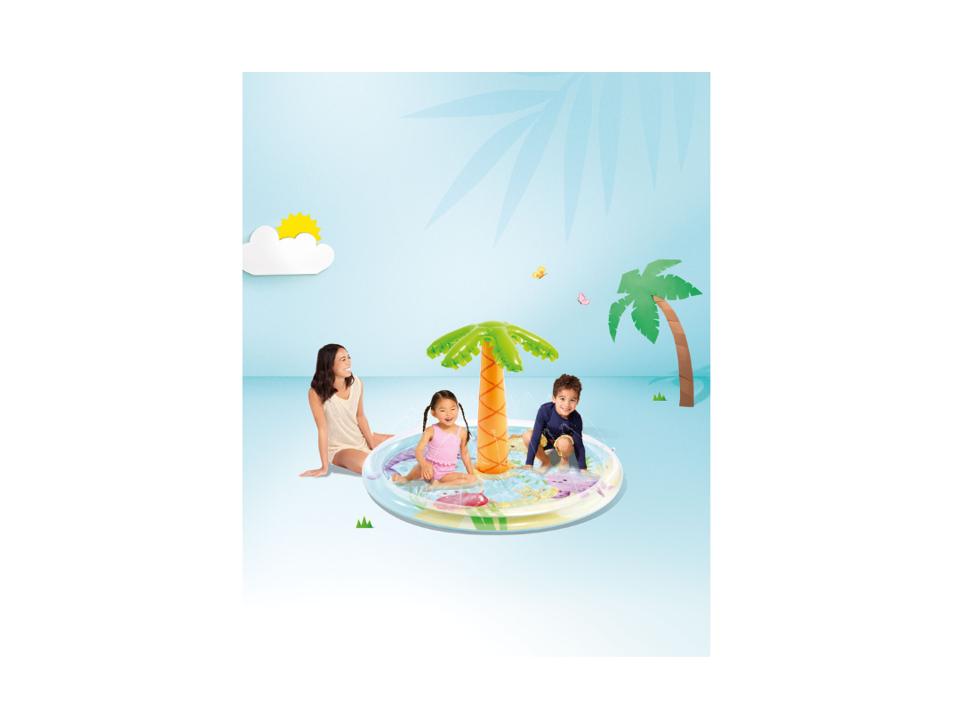 Buy Intex Palm Tree Spray Kiddie Pool – Tropical Fun | in Qatar