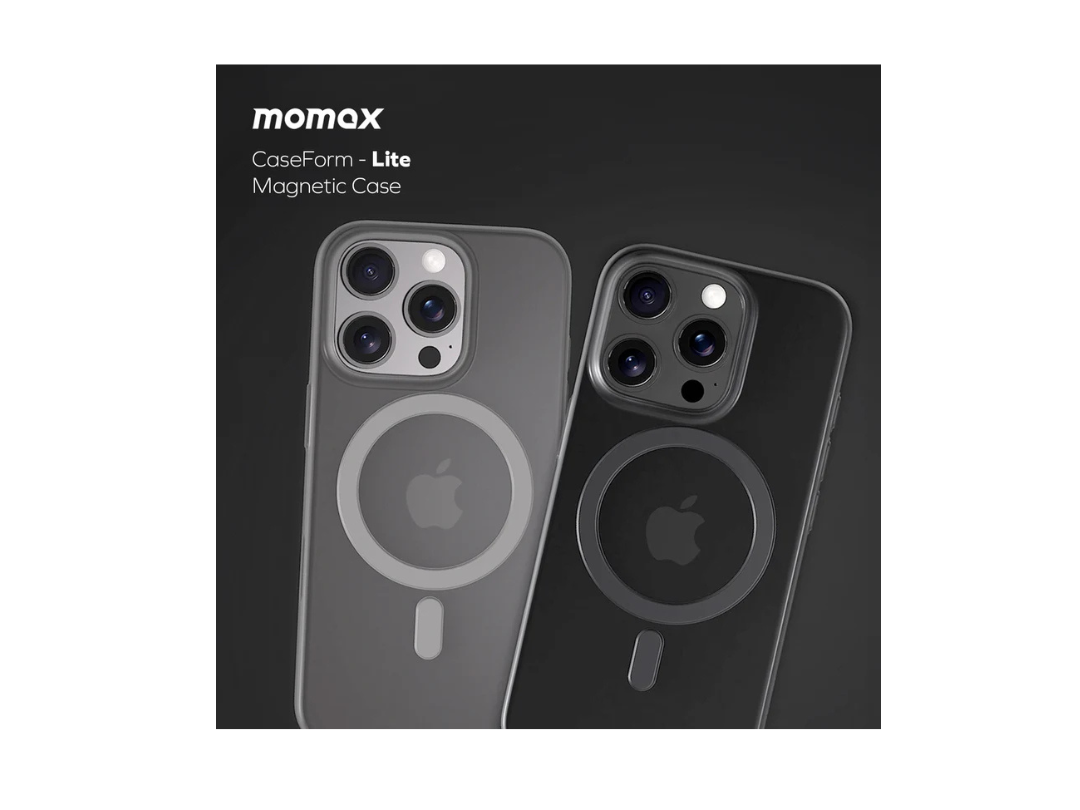 Buy Momax CaseForm Lite Super Slim Case for iPhone 16 Pro with MagSafe - Black in Qatar