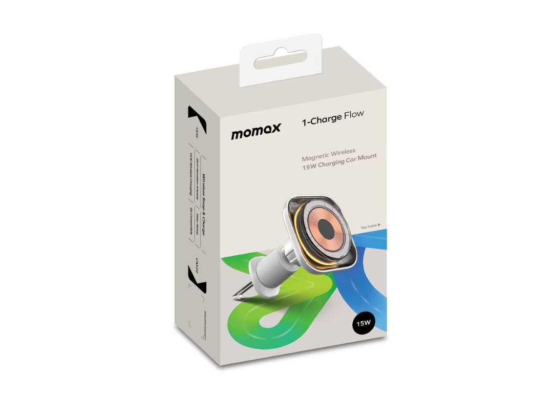 Buy Momax 1-Charge Flow Magnetic Wireless Car Mount in Qatar