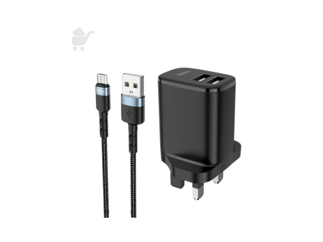 Hoco Dual Port Charger Set - DC16 - Micro (UK)