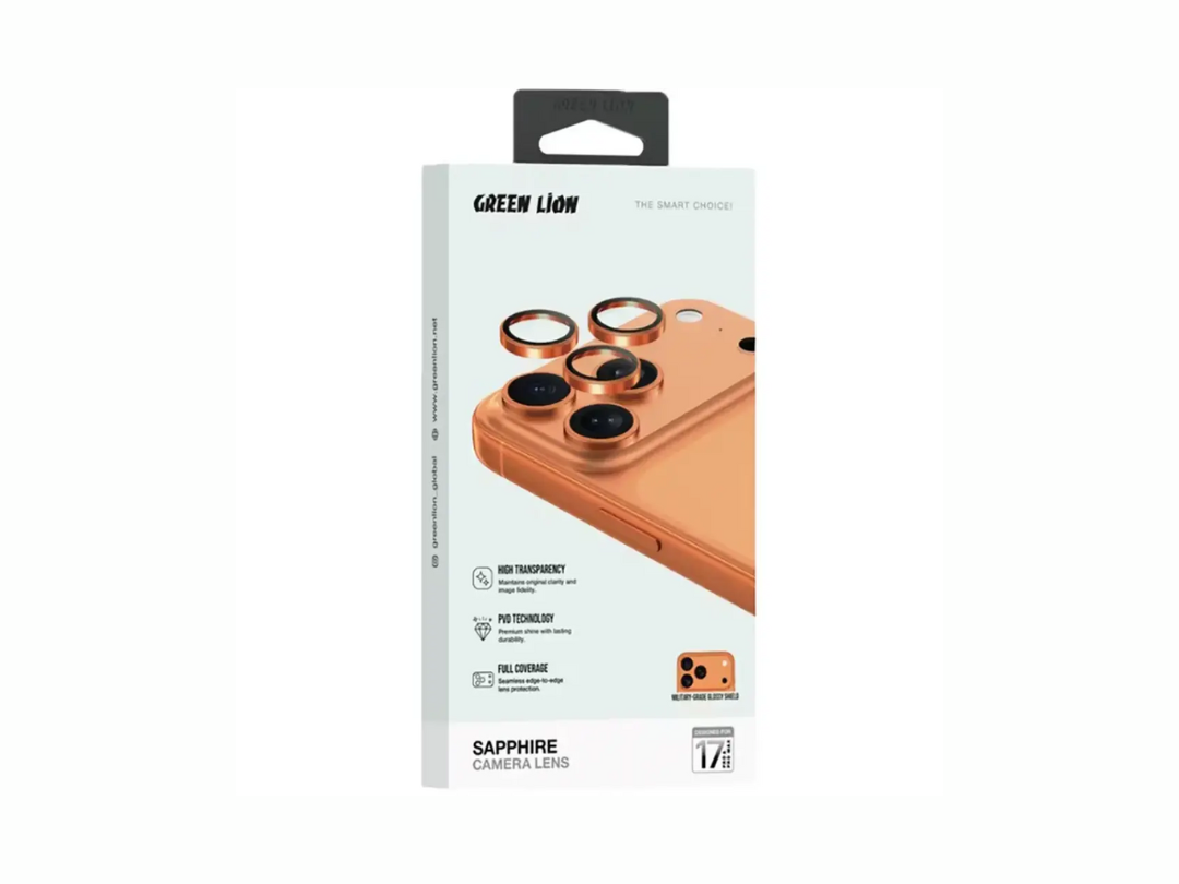 Green Lion iPhone 17 Pro / 17 Pro Max HD Plus Camera Lens Protector Green Lion iPhone 17 Pro / 17 Pro Max HD Plus Camera Lens Protector