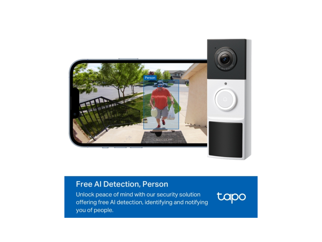 Buy TP-Link Tapo D210 2K Wi-Fi Video Doorbell with Chime in Qatar 