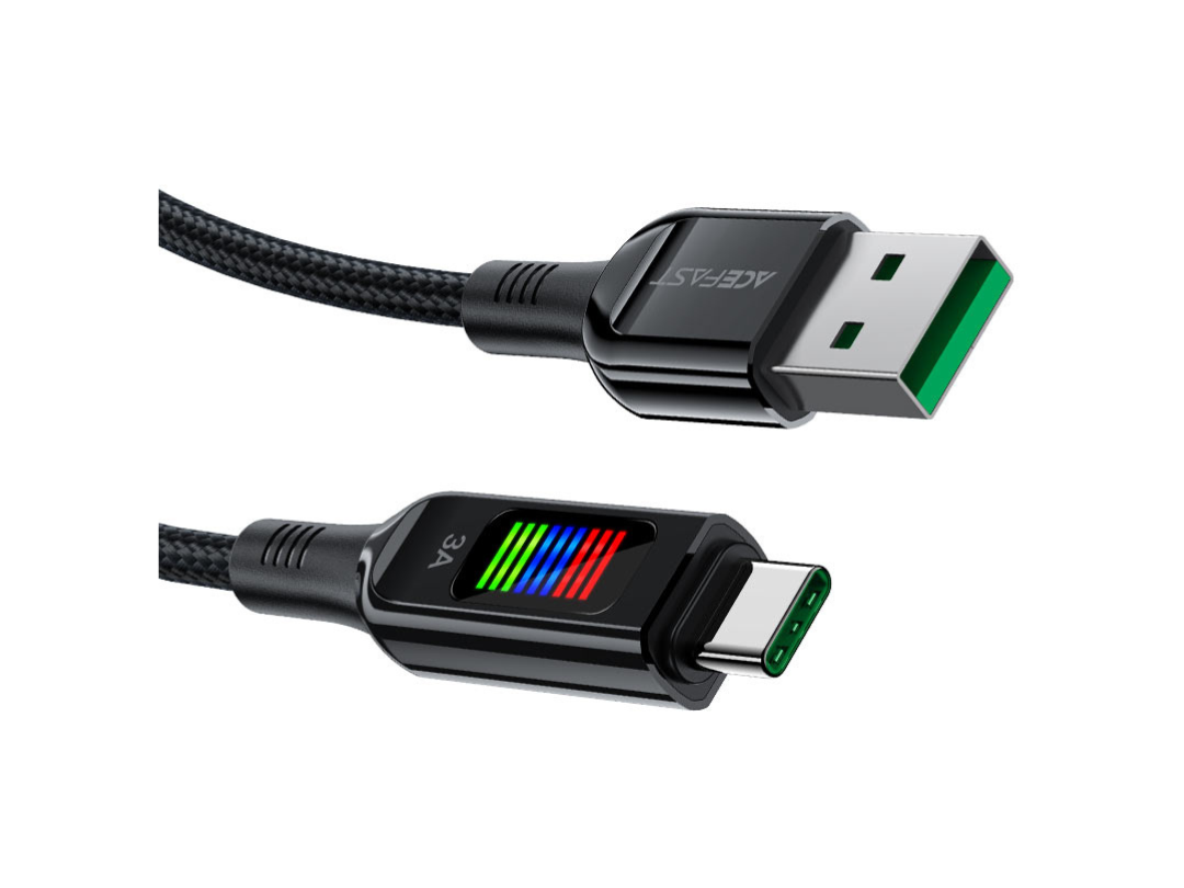 Acefast USB-A to USB-C Charging Cable 60W - Fast, Durable, MFI Certified