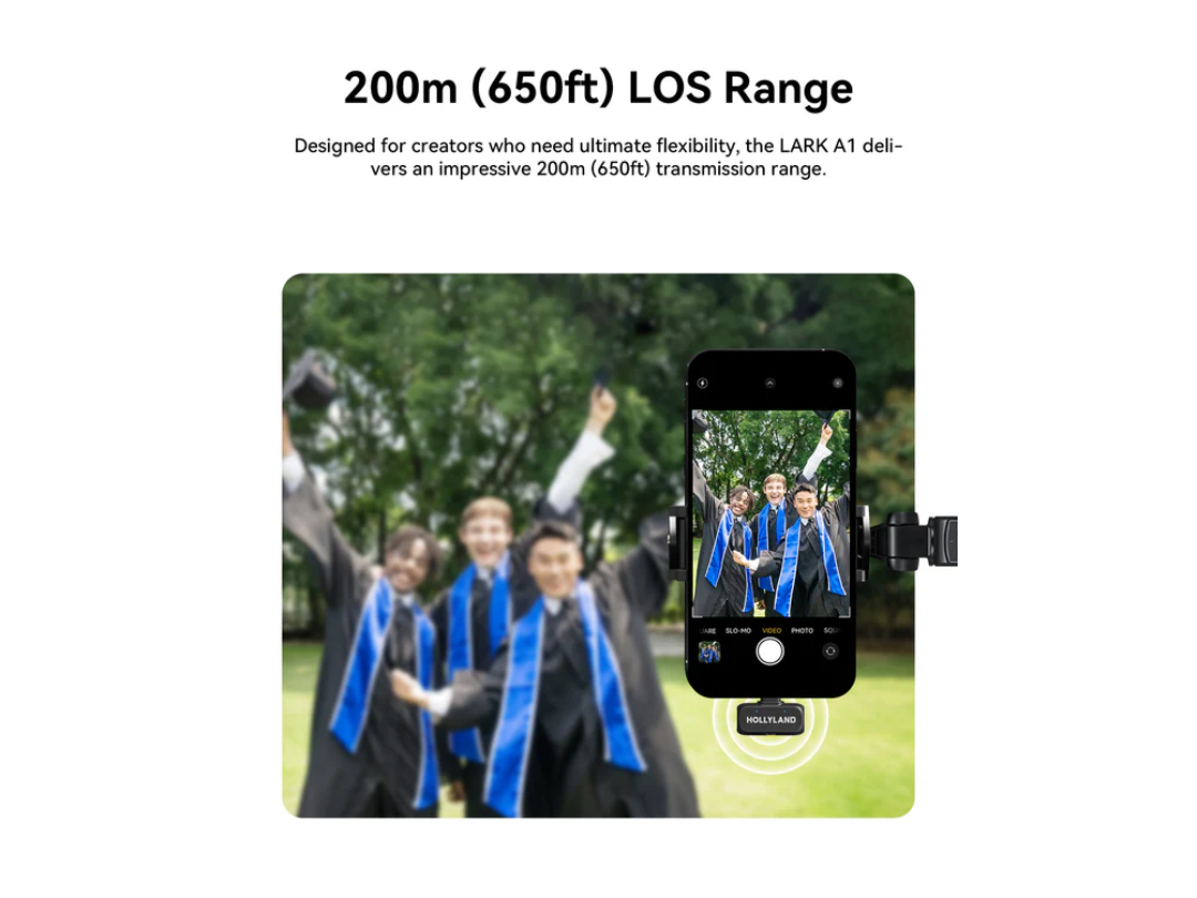 Buy Hollyland LARK A1 Combo Dual Wireless Mic System – in Qatar