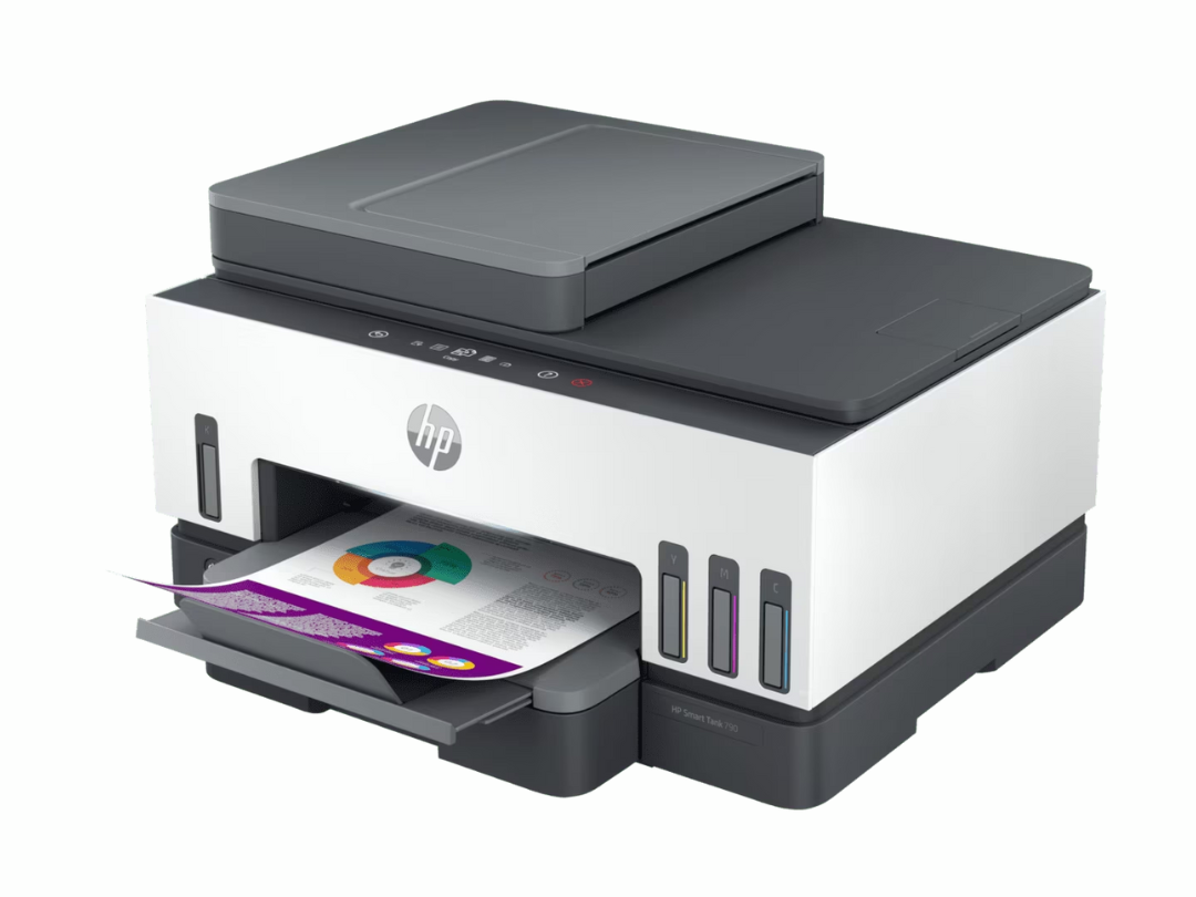 HP Smart Tank 790 Wireless All In One Ink Tank Printer - Print, Scan, Copy, Fax, Auto Duplex Printing, Auto Document Feeder (ADF) - White /Grey - 4WF66A HP Smart Tank 790 Wireless All In One Ink Tank Printer - Print, Scan, Copy, Fax, Auto Duplex Printing, Auto Document Feeder (ADF) - White /Grey - 4WF66A