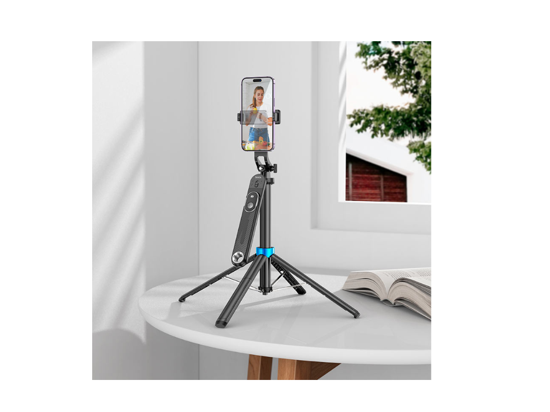 Hoco K22 Tabletop Holder – 360° Adjustable Stand for Live Broadcasts