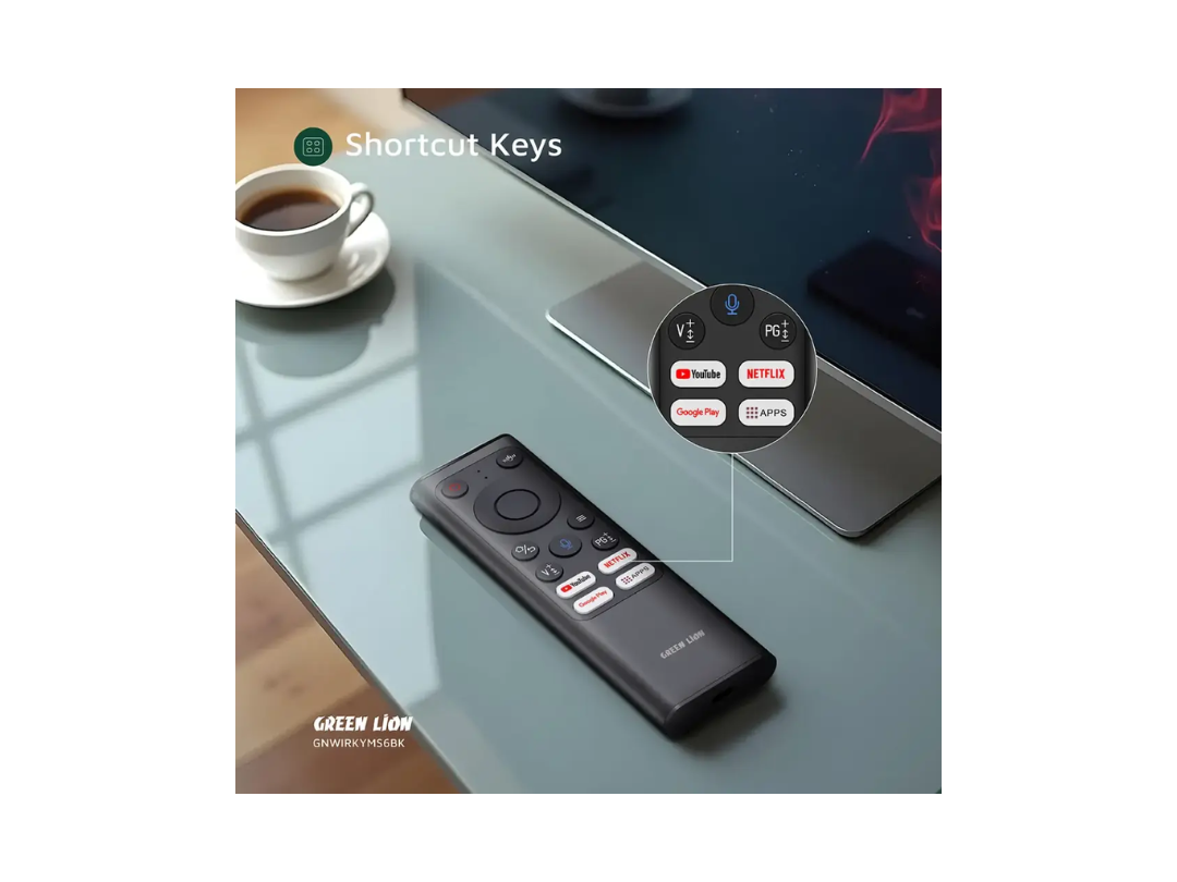 Green Lion Wireless Remote Pro Keyboard & Mouse – Black | Qatar