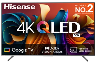 تلفزيون هايسنس Q6N 65 بوصة الترا اتش دي 4 كيه ذكي كيو ال اي دي تلفزيون هايسنس Q6N 65 بوصة الترا اتش دي 4 كيه ذكي كيو ال اي دي