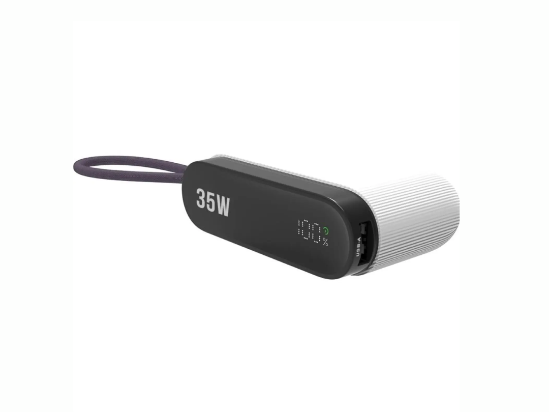 Swiss Military 10000mAh Compact Power Bank with Integrated Cable - 35W USB-C Power Delivery - USB-A and USB-C Output | LED Indicator Swiss Military 10000mAh Compact Power Bank with Integrated Cable - 35W USB-C Power Delivery - USB-A and USB-C Output | LED Indicator