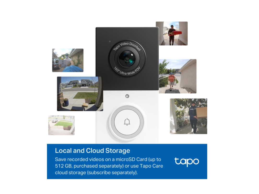 Buy TP-Link Tapo D210 2K Wi-Fi Video Doorbell with Chime in Qatar 