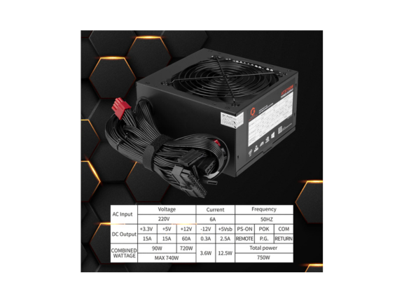 Buy GAMEON SPY2 750W 80 PLUS Bronze Gaming Power Supply in Qatar 