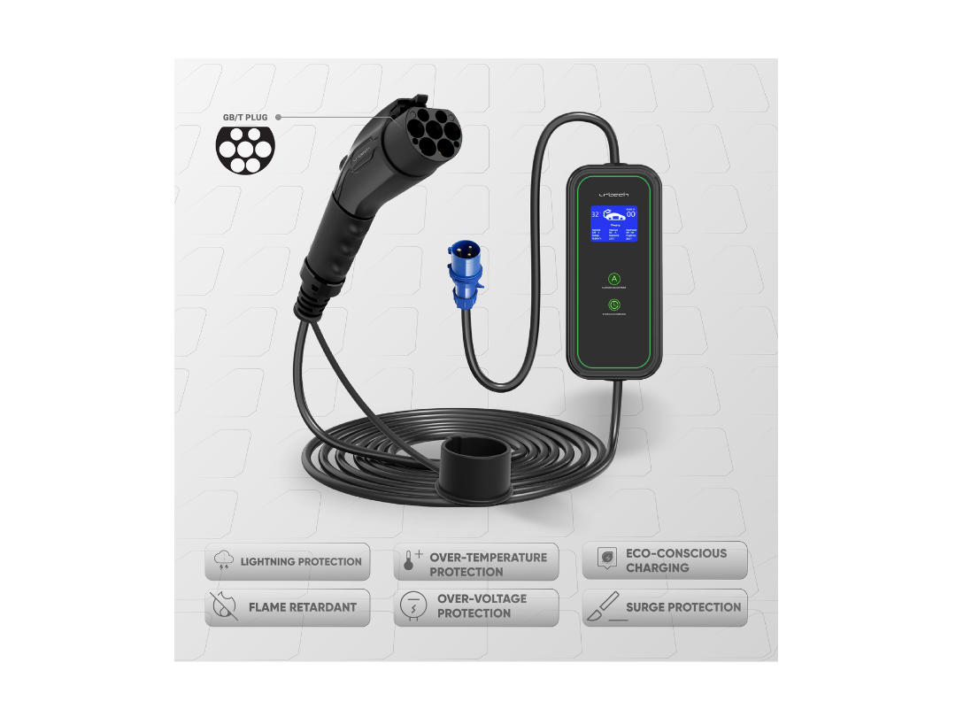 Buy URTECH 7kW GBT EV Charger – Portable & Smart | in Qatar 