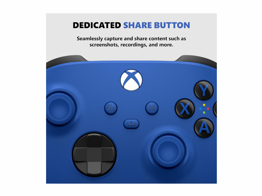 Microsoft Xbox Series Wireless Controller - Shock Blue Microsoft Xbox Series Wireless Controller - Shock Blue