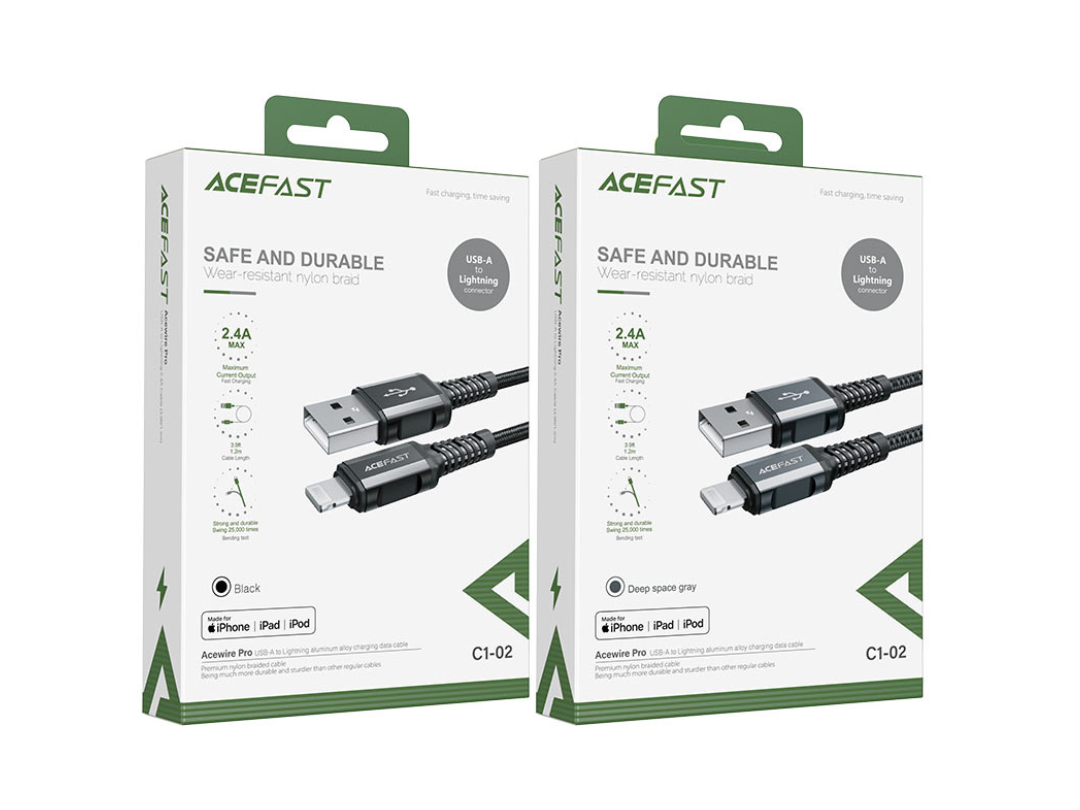 Acefast USB-A to Lightning Charging Cable - Fast Charging