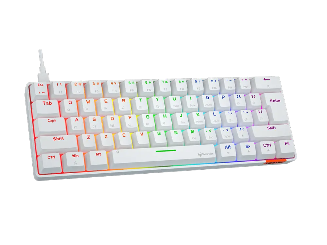Meetion Mechanical Gaming Keyboard Rainbow MT-MK005 With Type C- Mini Meetion Mechanical Gaming Keyboard Rainbow MT-MK005 With Type C- Mini
