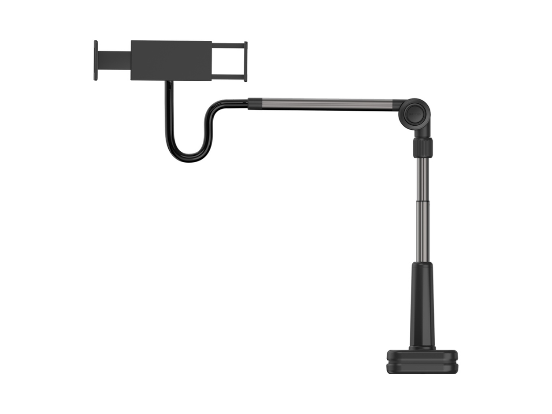 Porodo Lazy Man Desk Stand – 92 cm Magnetic Mount for Mobiles & Tablets
