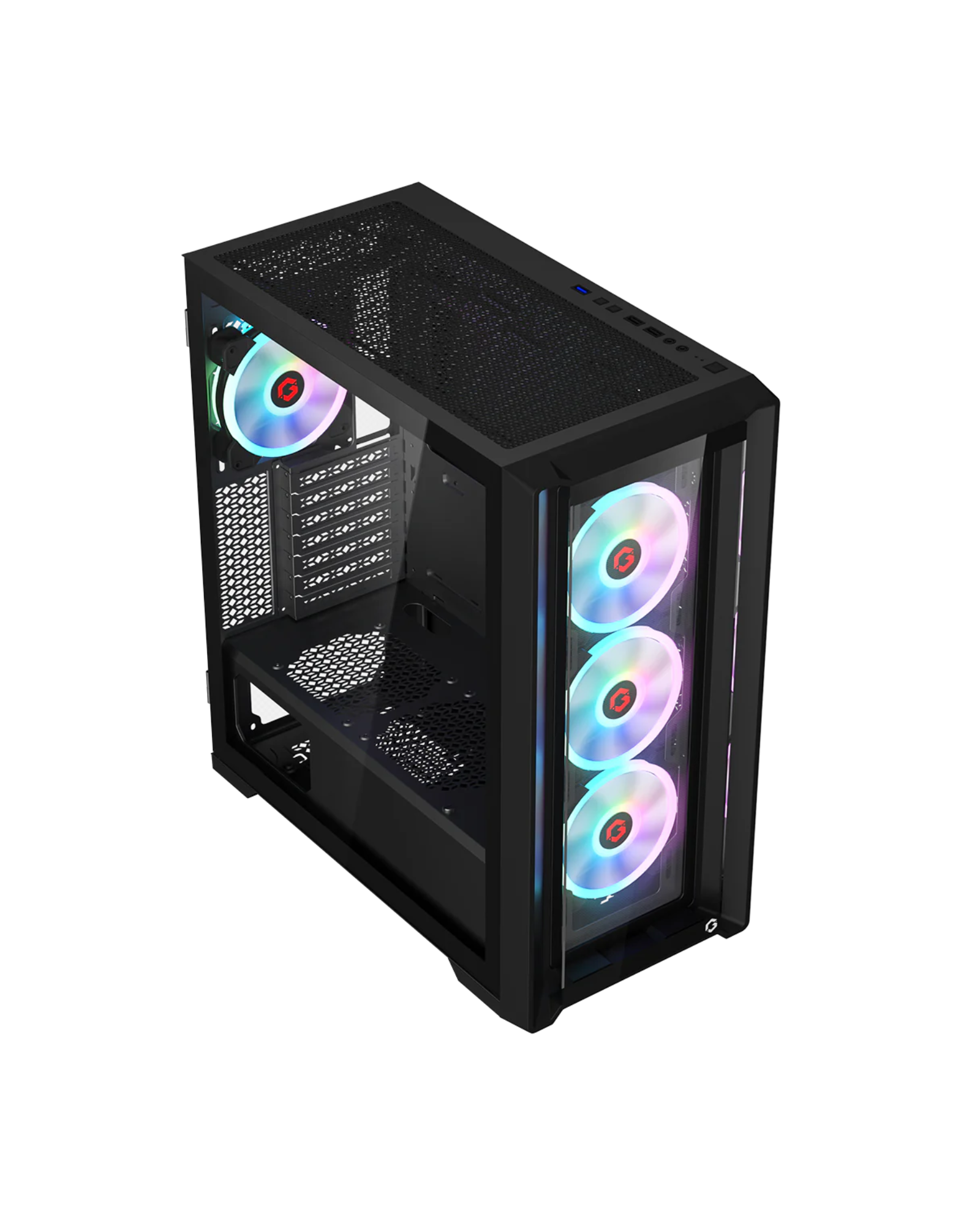 GAMEON Vortex Midnight Series Mid Tower Gaming Case - Black