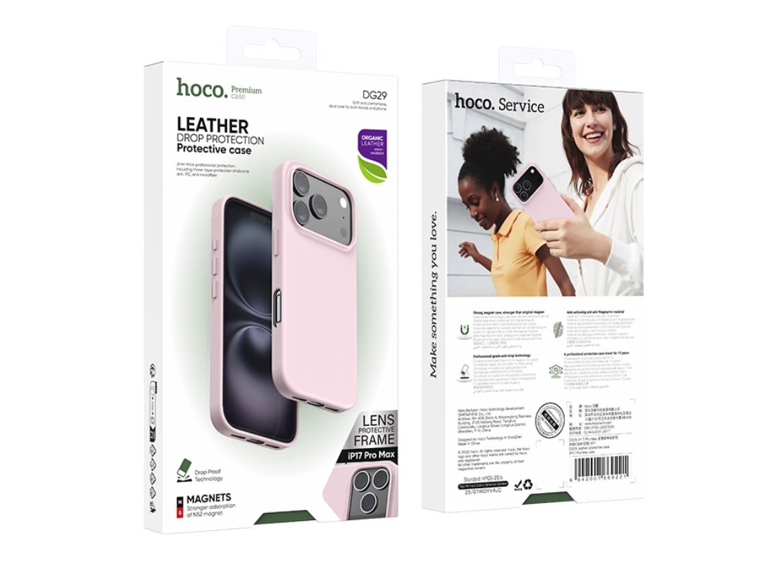 Buy Hoco DG29 Leather Case for iPhone 17 Pro Max – in Qatar