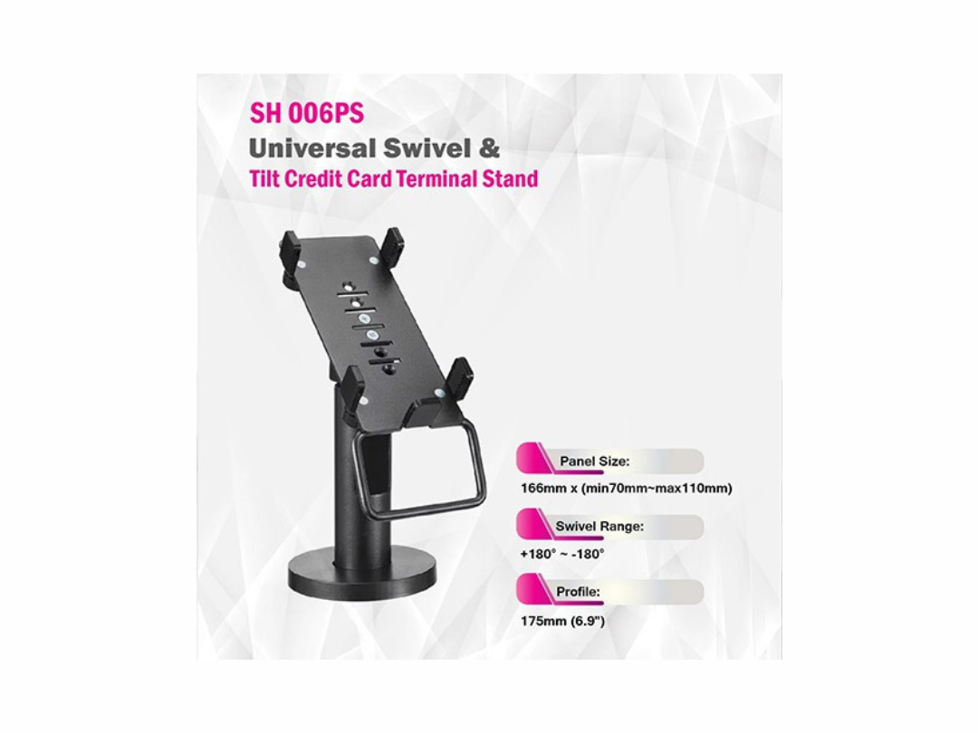 Skill Tech SH 006PS Universal Swivel & Tilt Credit Card Terminal POS Stand