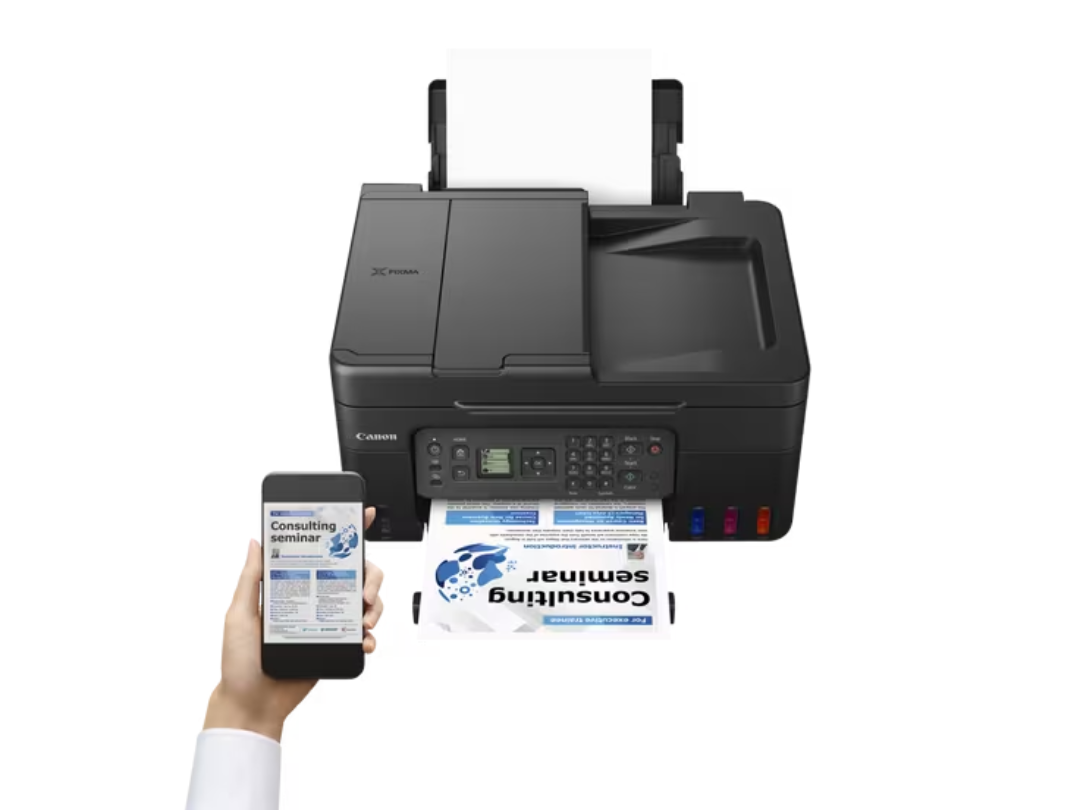 Canon Pixma G4470 Megatank Colour 4-in-1 Wireless refillable ink tank Printer with Wi-Fi and ADF (Print, Scan, Copy, Fax) Canon Pixma G4470 Megatank Colour 4-in-1 Wireless refillable ink tank Printer with Wi-Fi and ADF (Print, Scan, Copy, Fax)