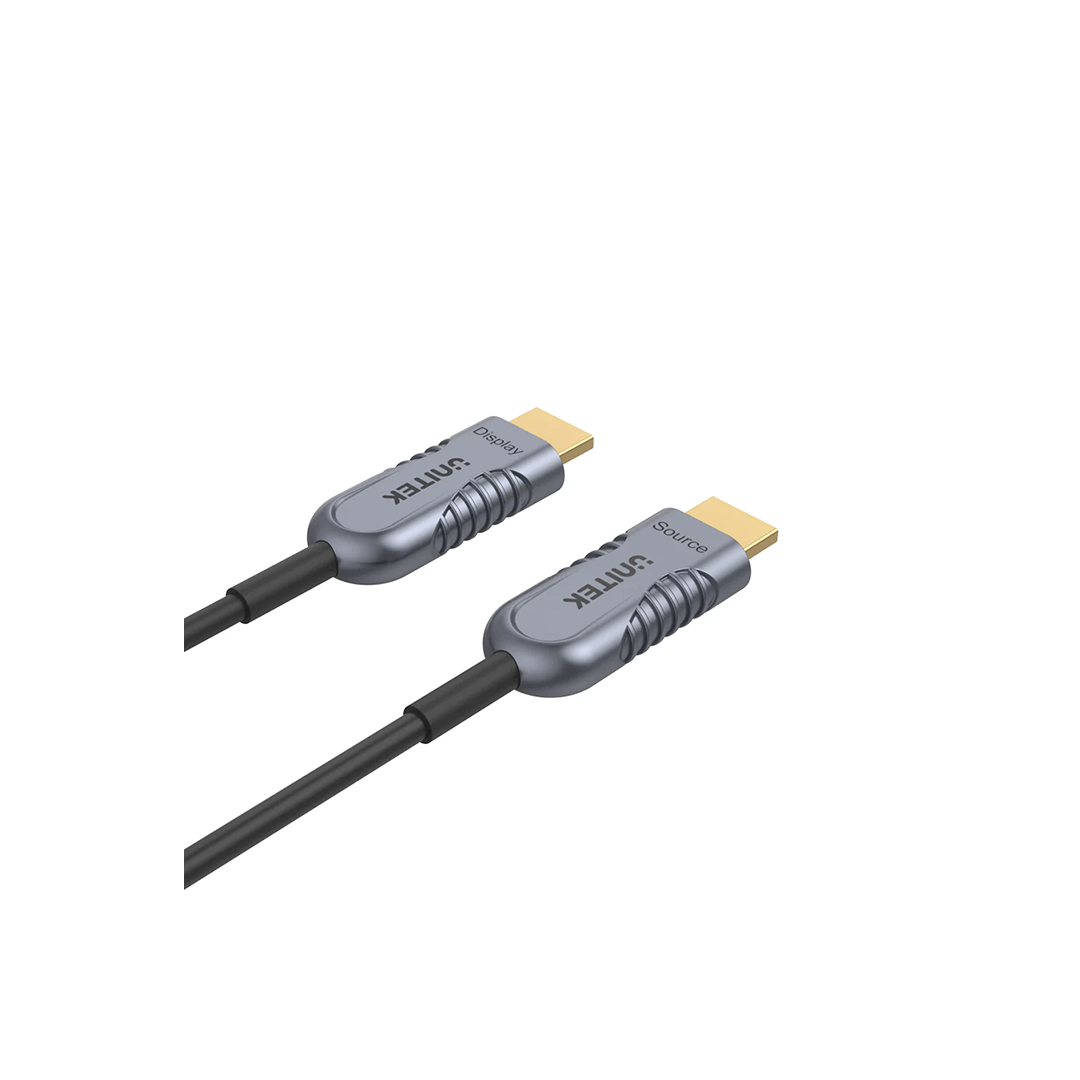 Unitek 8K Active Fibre Optic HDMI 48Gbps Hdmi2.1 Cable 10M in Qatar