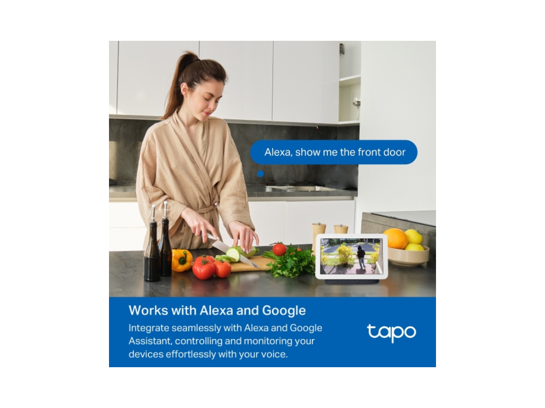 TP-Link Tapo D210 2K 3MP Wi-Fi Video Doorbell Camera with Chime