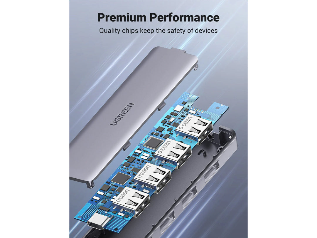 uGreen 70336 USB Type-C to 4 Port USB 3.0 Hub CM219-70336