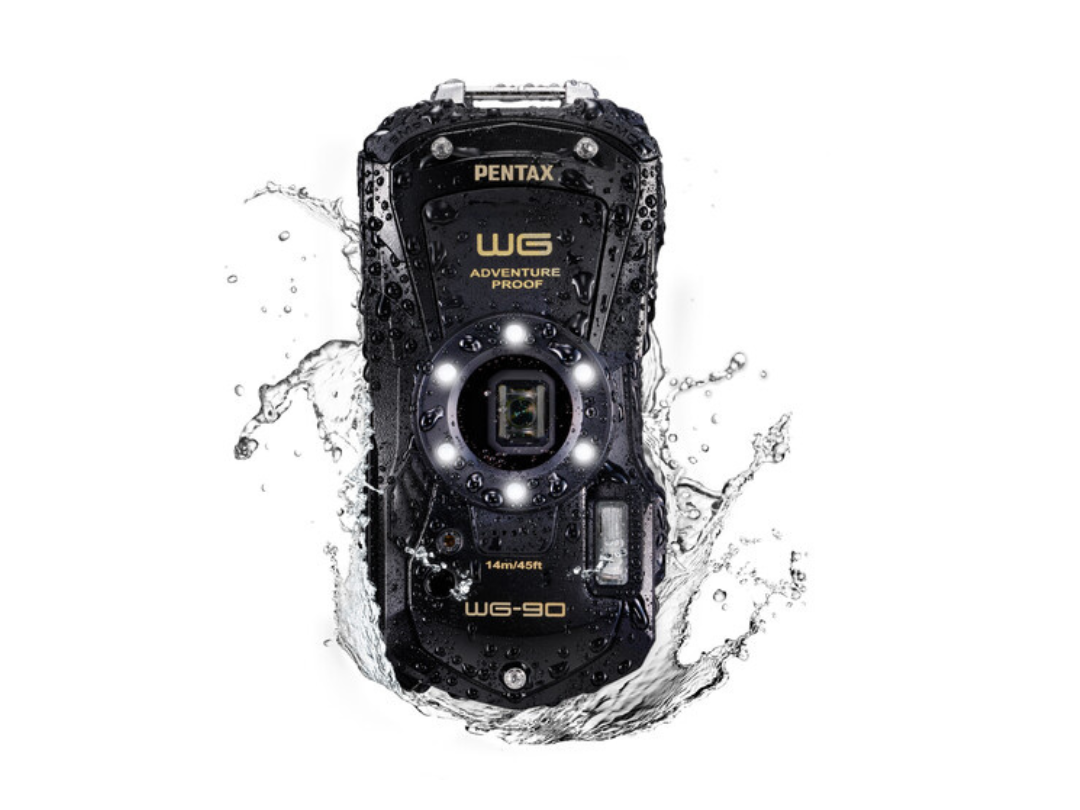 Pentax WG-90 Waterproof Camera 16 MP, 5X Zoom, Shockproof, Freezeproof