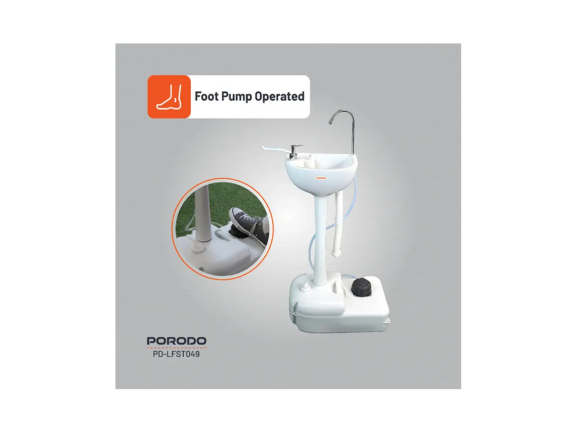 Porodo Lifestyle Portable Handwash Station - White | On-the-Go Hygiene