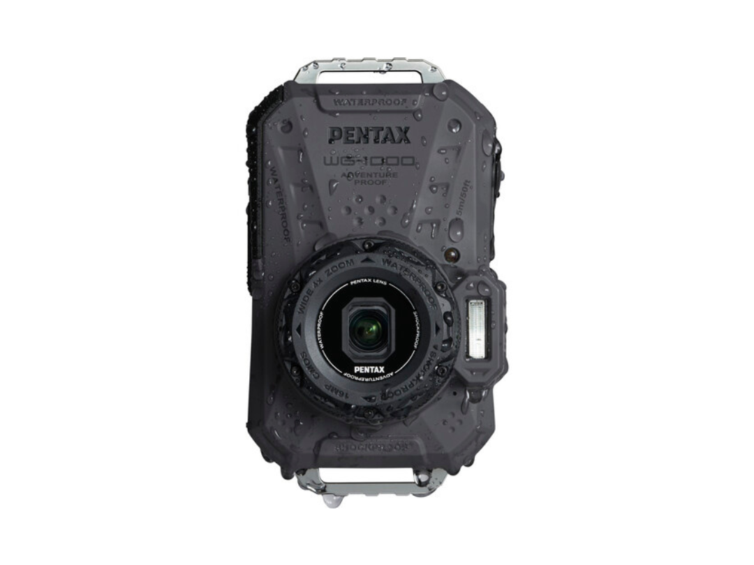 Pentax WG-1000 Waterproof Camera, 16.3 MP, 4X Zoom, Full HD Video