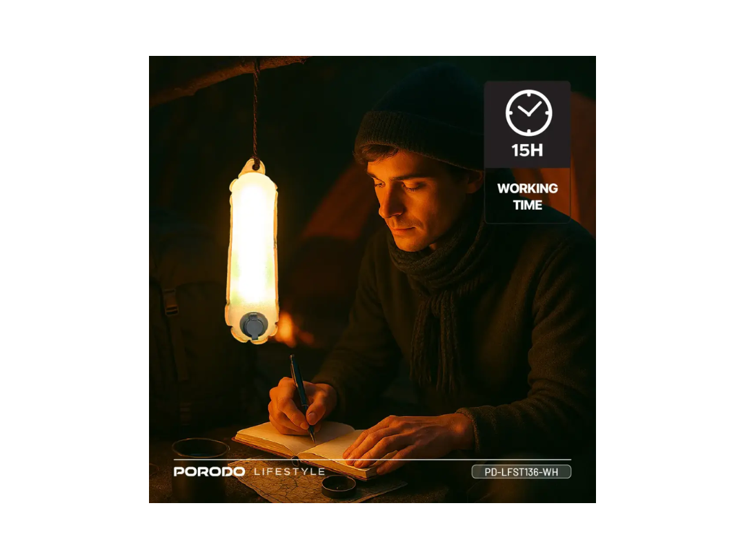 Buy Porodo Inflatable Outdoor Magnetic Tube Light – White | in Qatar 