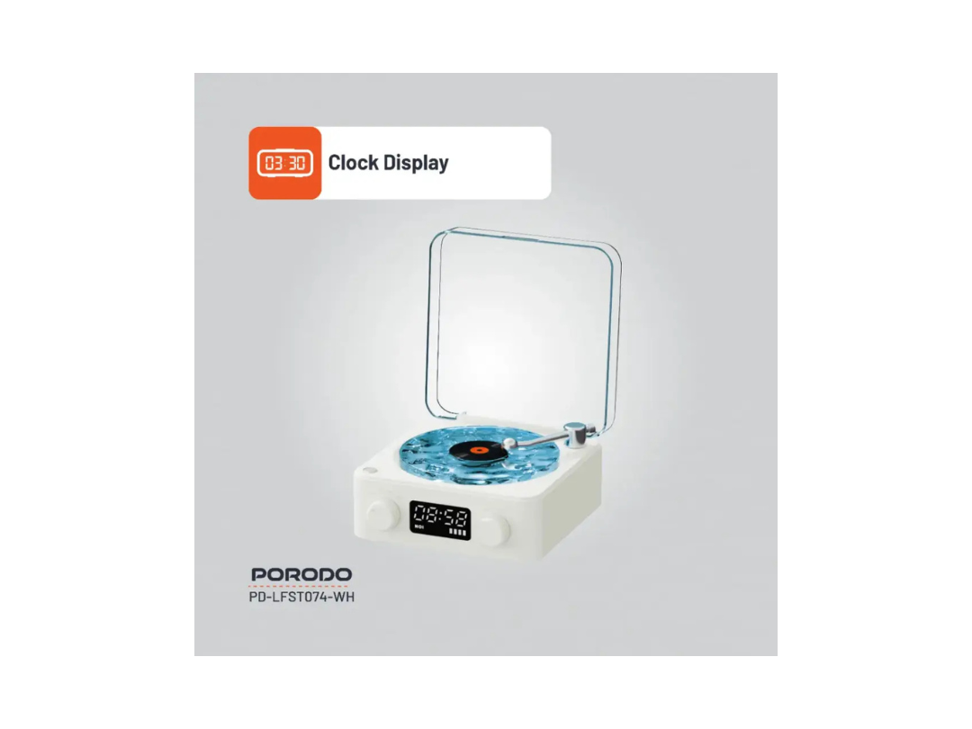 Porodo Lifestyle White Noise Portable Speaker - Qatar