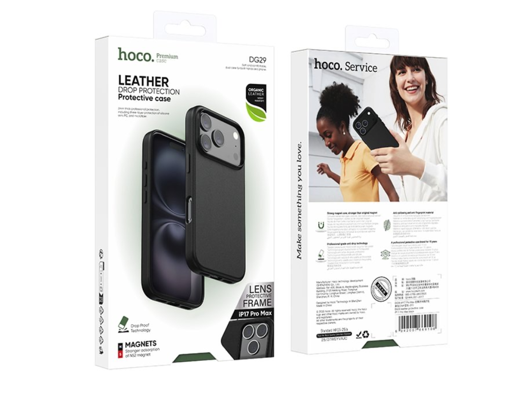 Buy Hoco DG29 Leather Case for iPhone 17 Pro Max – in Qatar