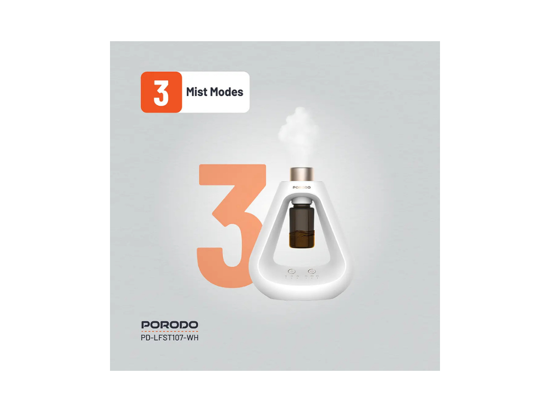 Porodo Lifestyle Aroma Sphere Waterless Diffuser | Quiet, USB-Powered