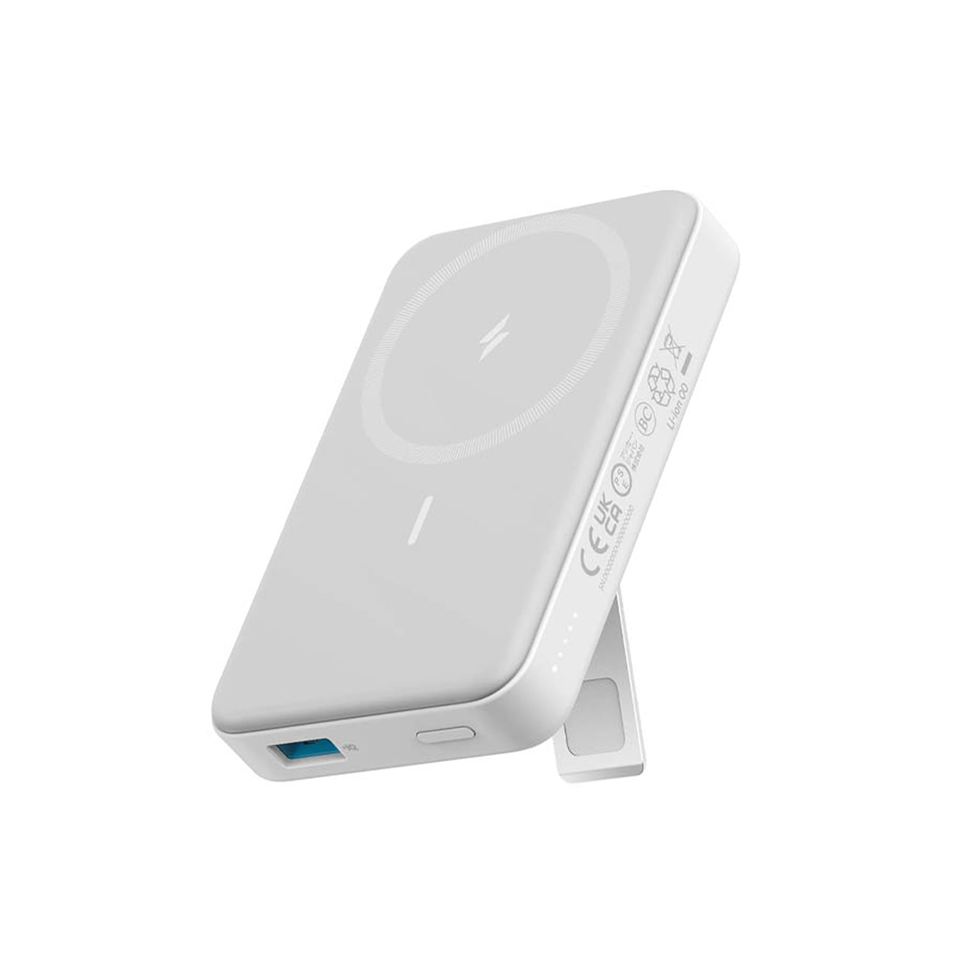Anker 633 MagGo Magnetic 10,000mAh Power Bank with Built-In Stand - White in Qatar