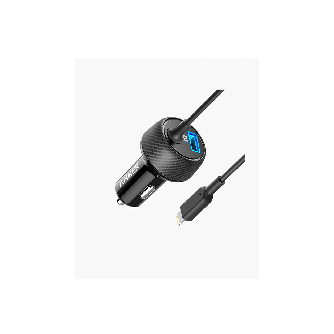 Anker A2214H11 PowerDrive 2 Elite with Lightning Connector - Black in Qatar