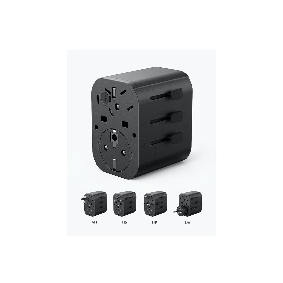 Anker PowerExtend Travel Adapter 30W With USB C Charger - Black in Qatar