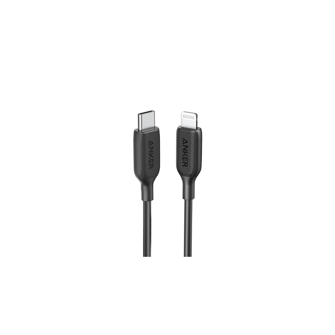 Buy Anker 322 USBC to Lightning Braided Cable 6ft Black in Qatar