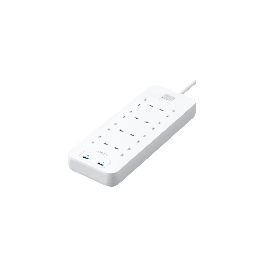 Anker 342 USB 10-in-1 8 Outlets 2 Ports 2A Power Extend Strip in Qatar