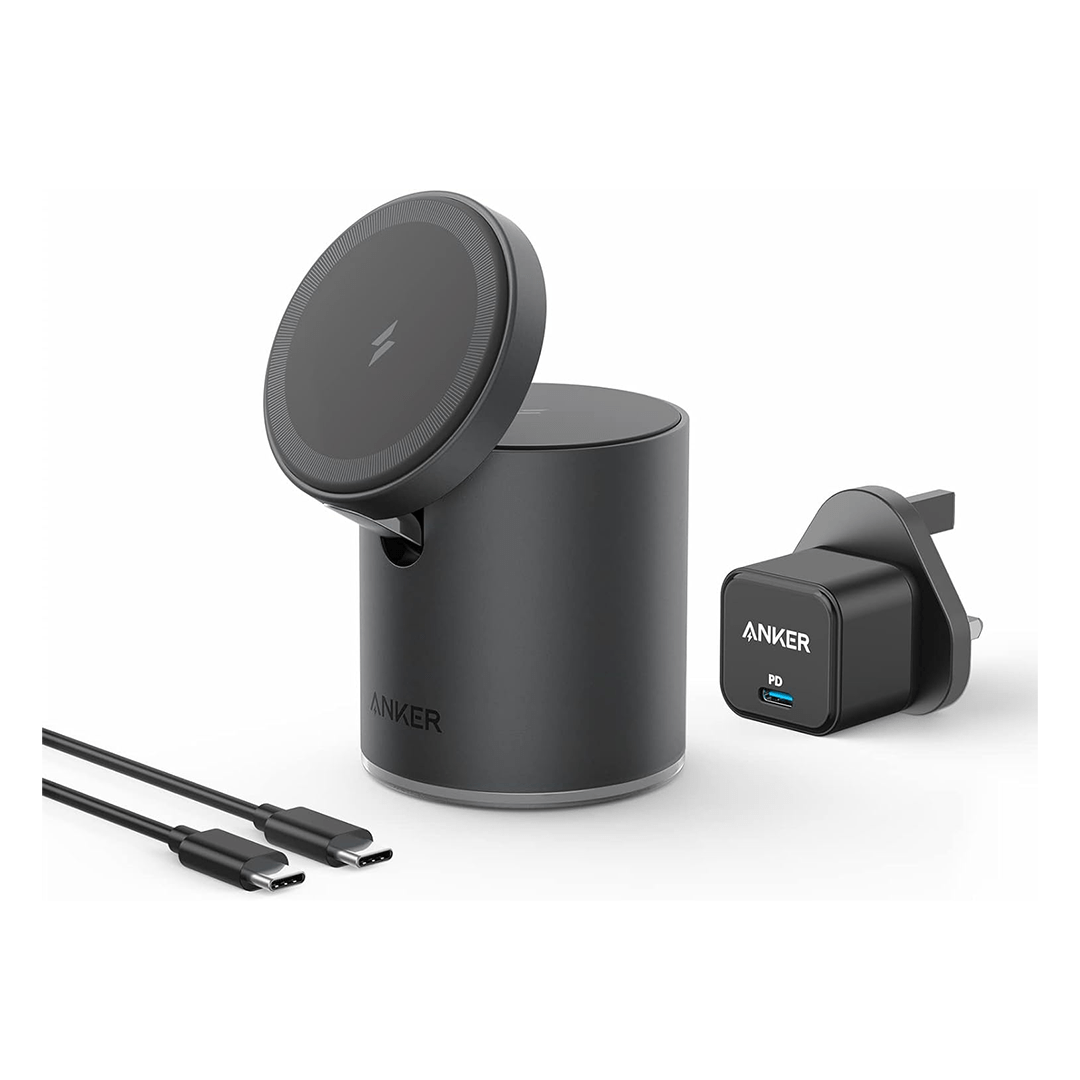Anker 623 MagGo 2-in-1 Magnetic Wireless Charger & Mount - Black in Qatar