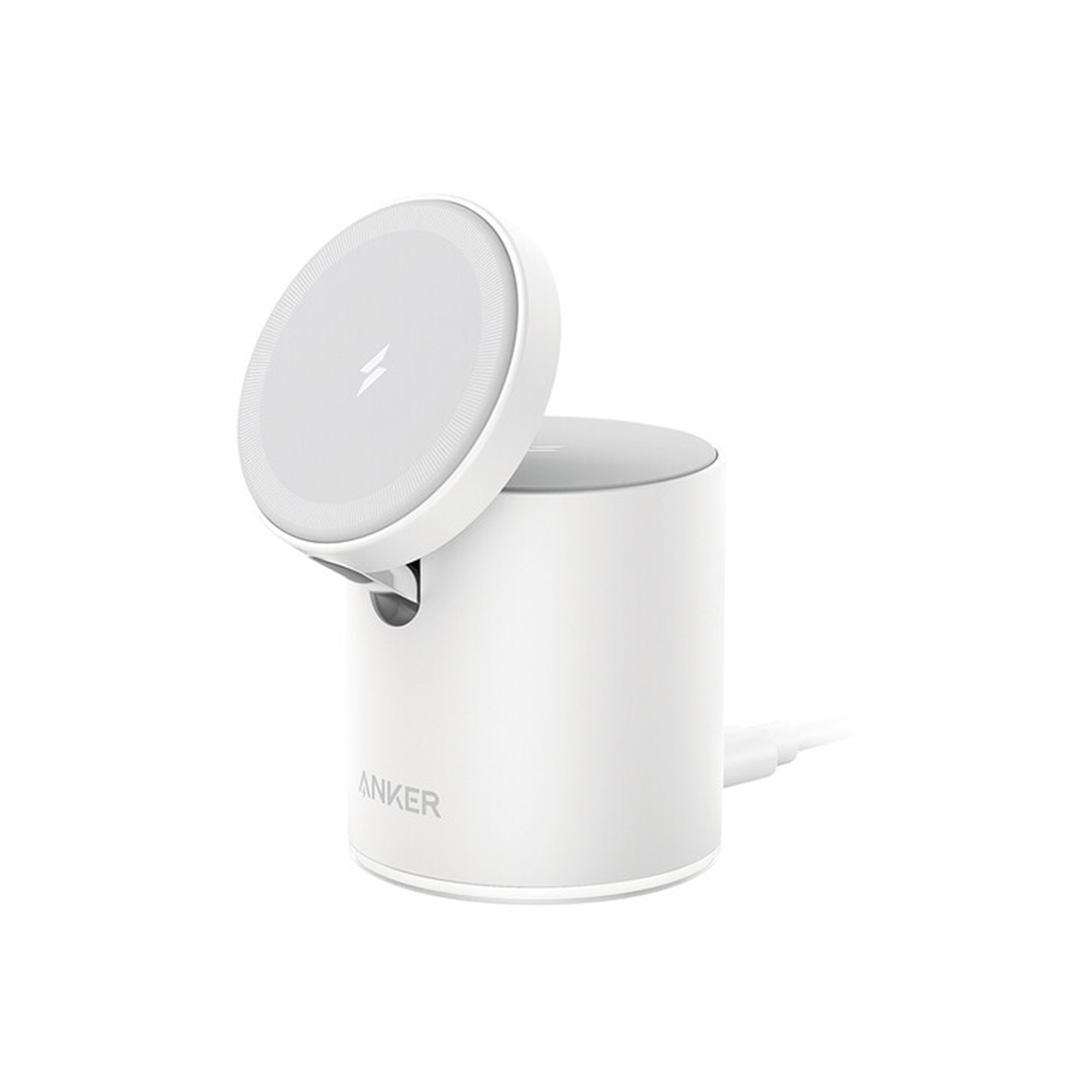 Anker 623 MagGo 2-in-1 Magnetic Wireless Charger & Mount - White in Qatar