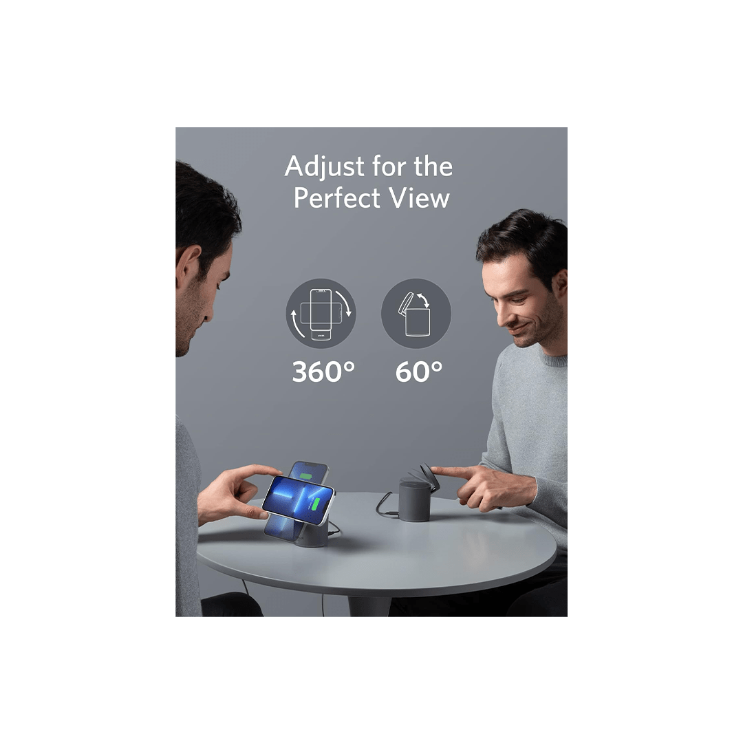 Anker 623 MagGo 2-in-1 Magnetic Wireless Charger & Mount - Black in Qatar