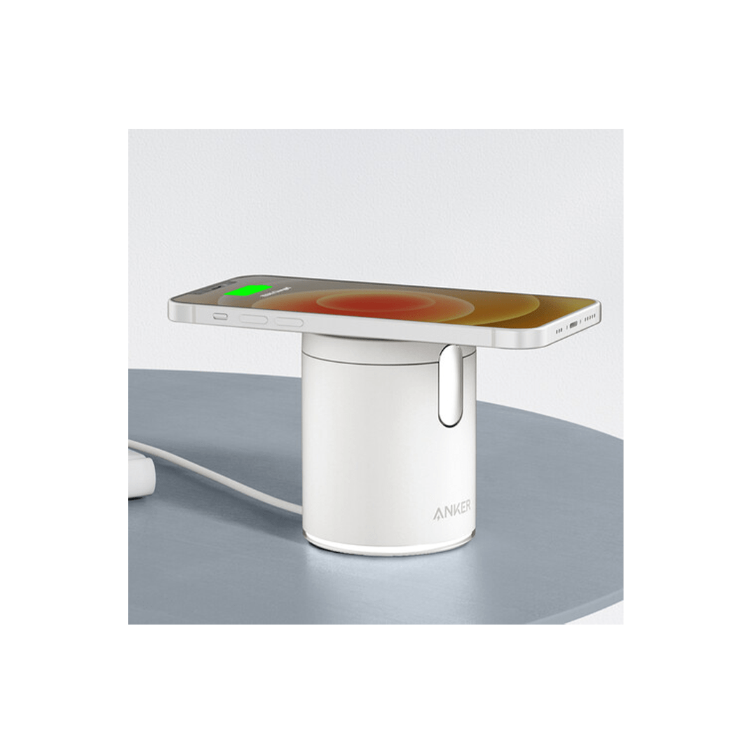 Anker 623 MagGo 2-in-1 Magnetic Wireless Charger & Mount - White in Qatar