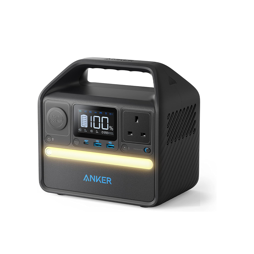 Anker Portable Power Station 256Wh, 521 Portable Generator, 200W 5-Port Outdoor Generator with 1 AC Outlets