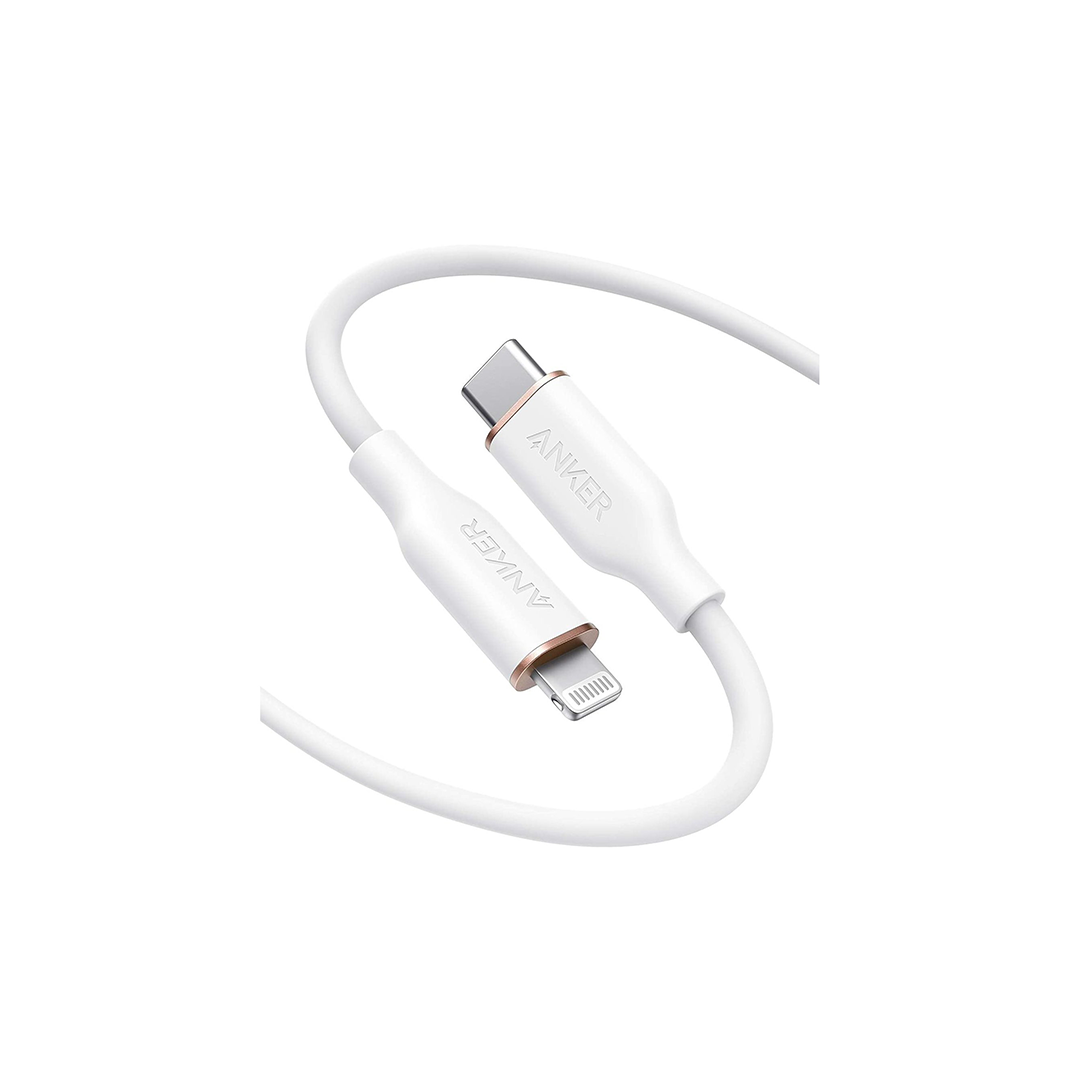 Anker PowerLine III Flow USB-C with Lightning Connector 3Ft - White