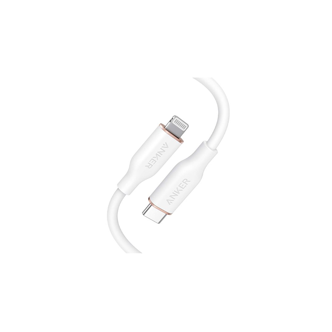 Anker PowerLine III Flow USB-C with Lightning Connector 6Ft - White