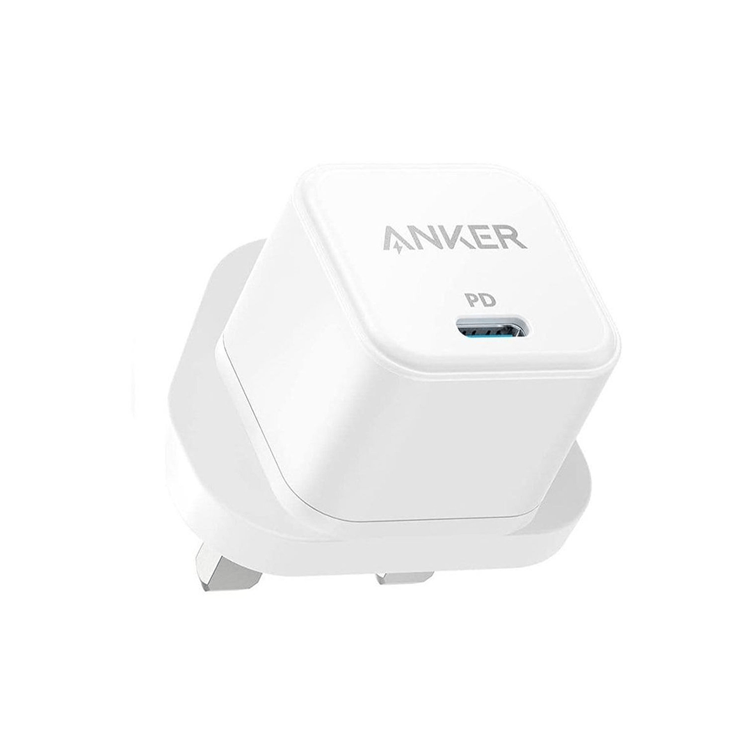 Anker Powerport III Cube Adapter With Type C to Lighting Cable - White in Qatar