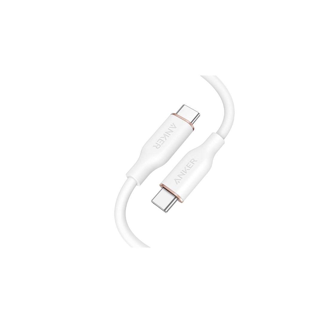 Anker Powerline III Flow Usb-C To Usb-C 6 Feet Cable - White